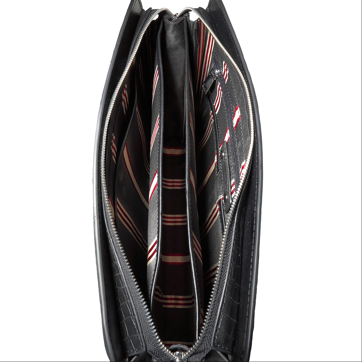 Túi xách da bò dập vân đen