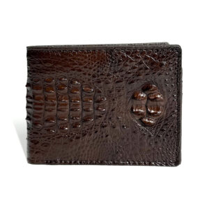 Ví Da Cá Sấu Nguyên Con 1 Mặt Dáng Ngang Đẳng Cấp