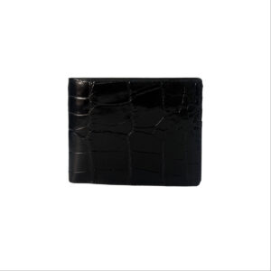 Ví Cá Sấu Da Bụng Đen Một Mặt Cao Cấp