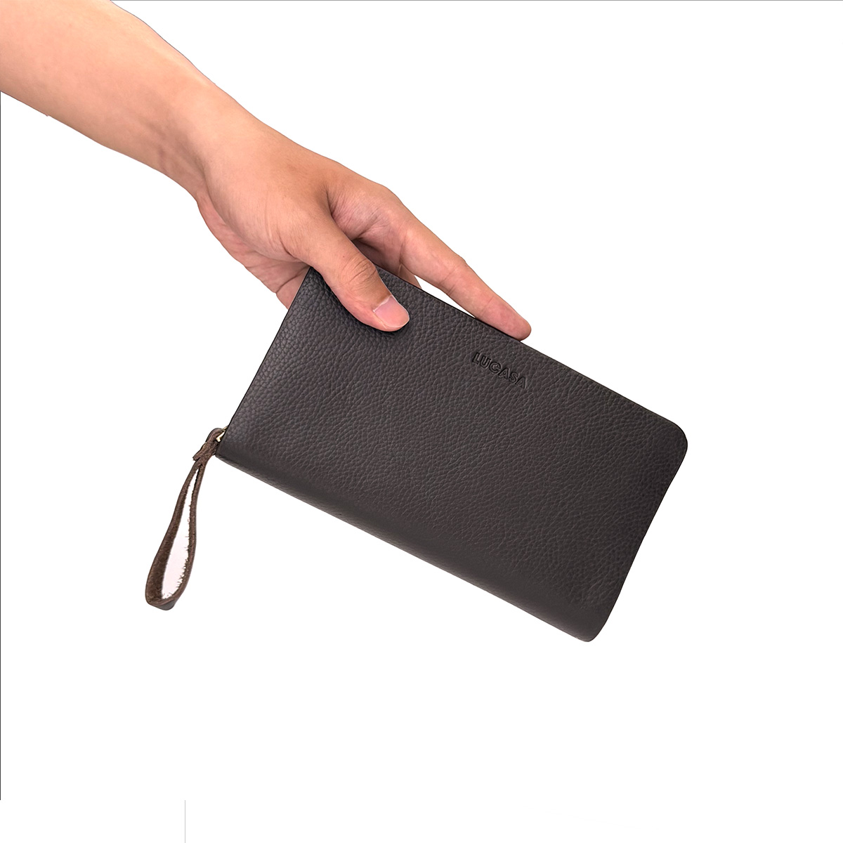 Ví Clutch Lucasa hạt nâu 16 -4